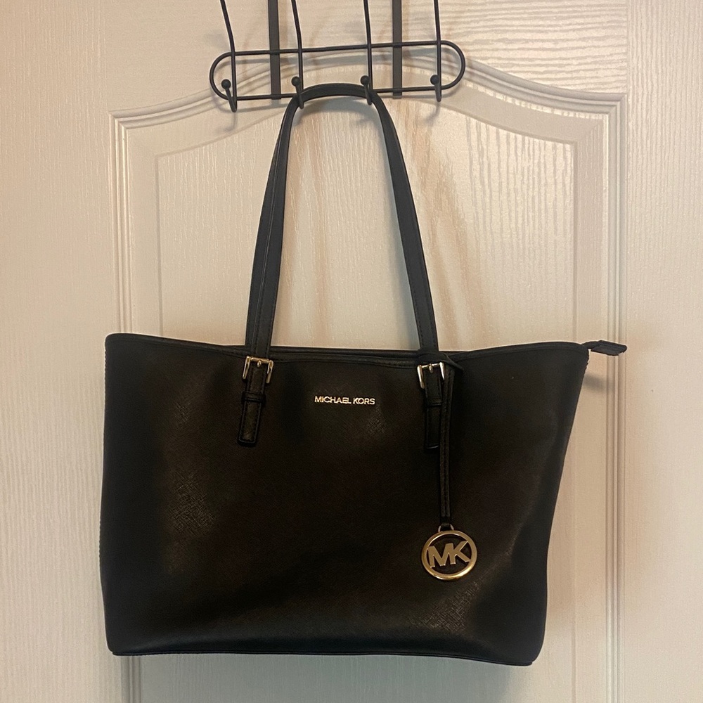 Michael Kors Black Leather Tote